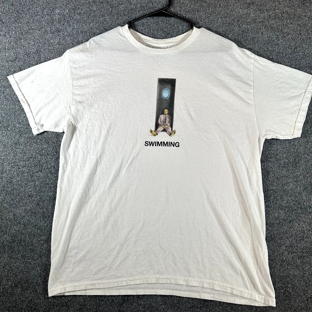 Mac Miller Swimming Album T Shirt Men’s XL White Rap Hip Hop Graphic Tee